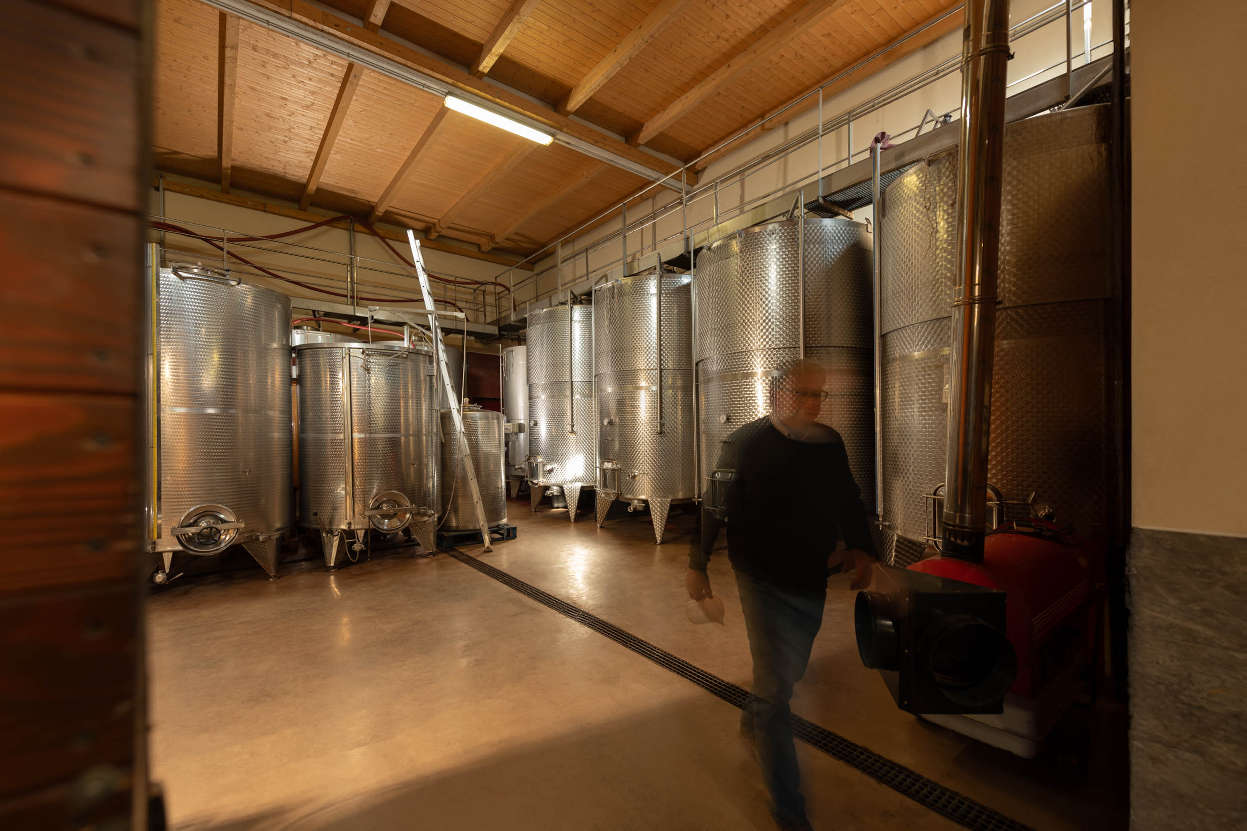 Segio che cammina in Cantina - Cà Neuva Dogliani